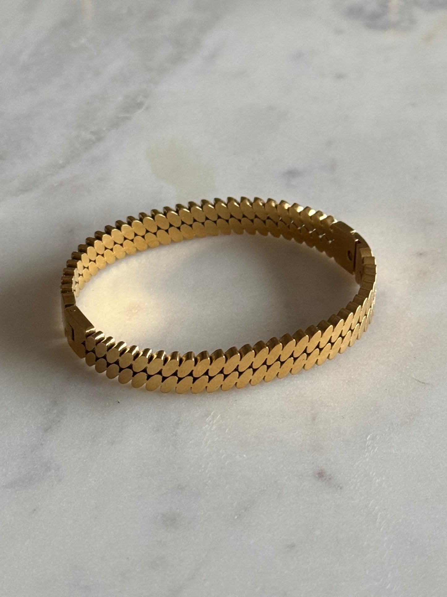 Golden Mosaic Armreif