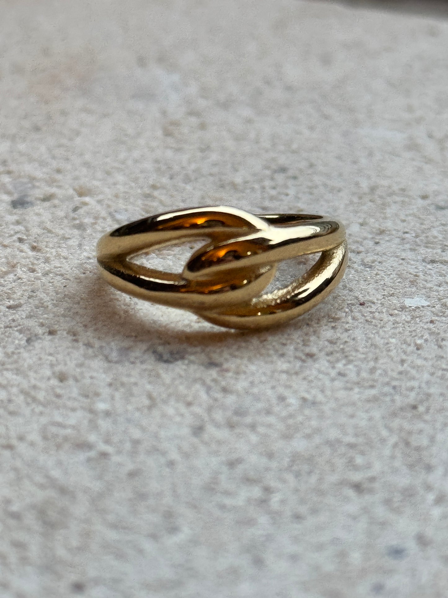 Golden Twist Ring