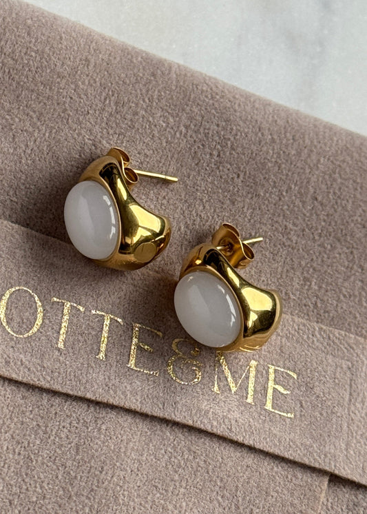 Golden Minimal Stud Ohrringe