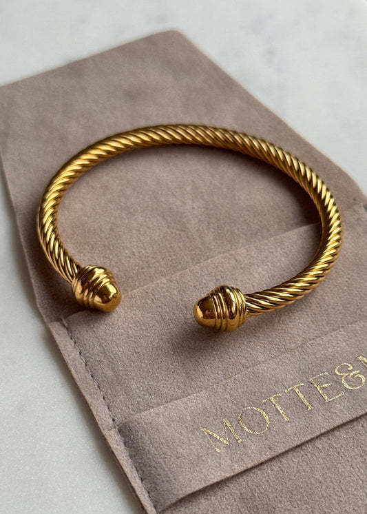 Golden Twist Cuff