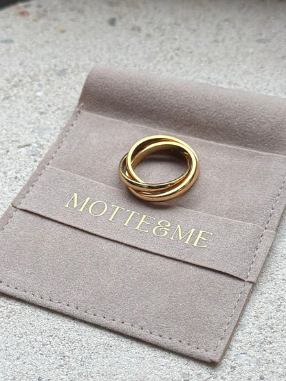Pur Golden Trias Ring