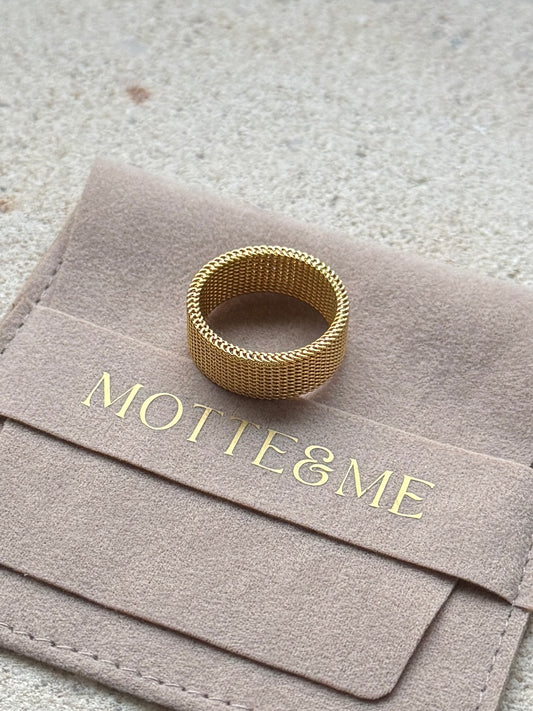 Golden Mesh Ring
