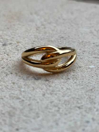 Golden Twist Ring