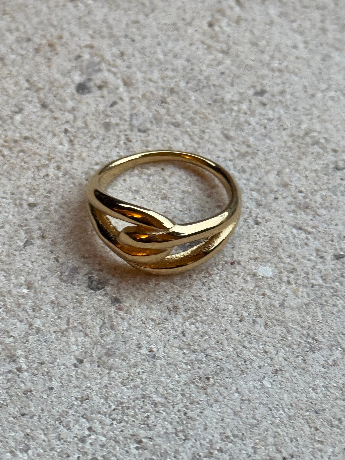 Golden Twist Ring