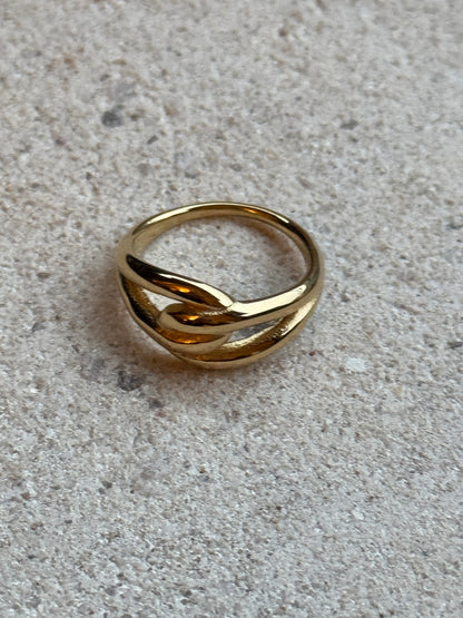 Golden Twist Ring