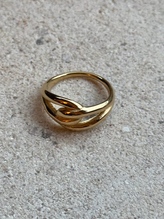Golden Twist Ring