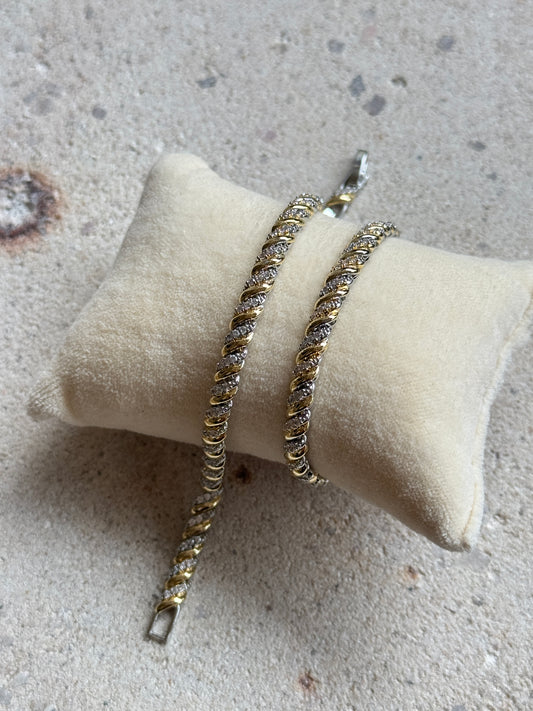 Bicolor Glam Bracelet