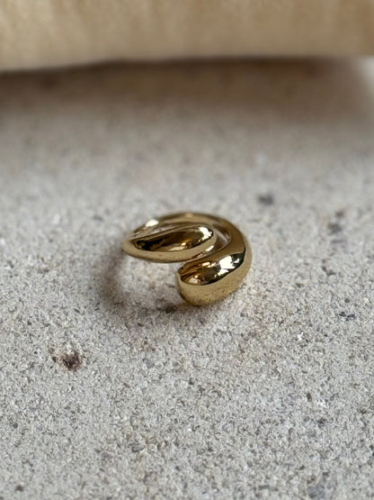 Golden Teardrop Ring